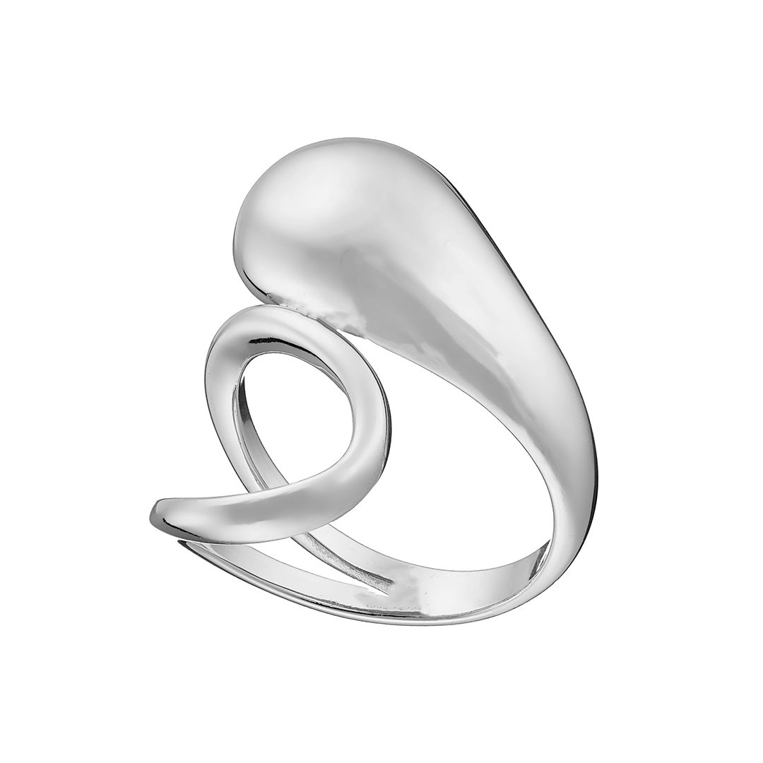 Oxzen δαχτυλίδι από ασήμι 925 επιπλατινωμένο λουστρέ με ιδιαίτερο σχέδιο free size
