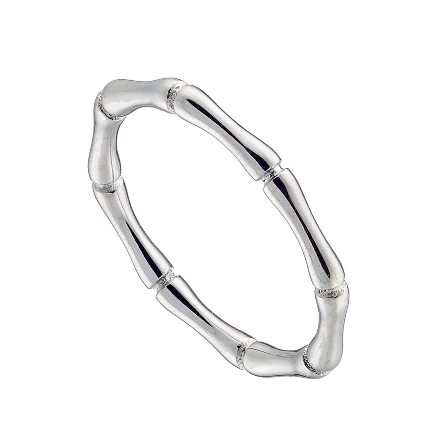 Γυναικείο δαχτυλίδι από ανοξείδωτο ατσάλι 316L, βέρα λευκή με ιδιαίτερο σχήμα