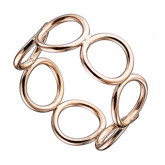 Δαχτυλίδι ατσάλινο 316L σε ροζ χρυσό με κύκλους