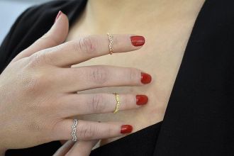 Oxzen δαχτυλίδι ασημένιο 925 σε χρυσό chevalier free size