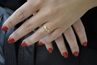 Oxzen δαχτυλίδι ασημένιο 925 σε χρυσό με αστέρι και πέτρες ζιργκόν free size