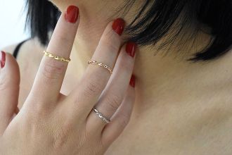 Oxzen δαχτυλίδι ασημένιο 925 σε ροζ χρυσό στριφτή βέρα free size