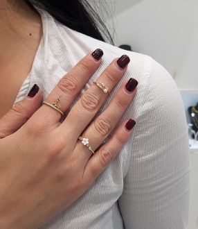 Oxzen δαχτυλίδι ασημένιο 925 σε ροζ χρυσό με πέρλα
