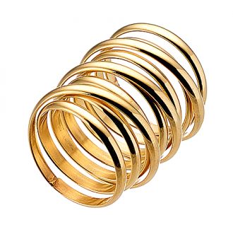 Oxzen δαχτυλίδι ατσάλινο 316L σε χρυσό μακρύ