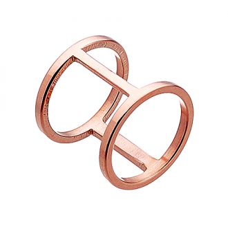 Δαχτυλίδι ατσάλινο 316L σε ροζ χρυσό