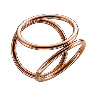 Oxzen δαχτυλίδι ατσάλινο 316L σε ροζ χρυσό