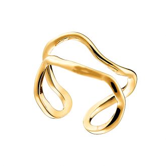 Oxzen δαχτυλίδι ασημένιο 925 σε χρυσό free size