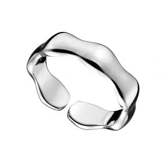 Oxzen δαχτυλίδι ασημένιο 925 επιπλατινωμένο free size